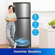 Midea Top Mount Refrigerator 395L Silver - MDRT395MTE46AE