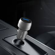 Telux Car Charger With Cable Grey - TX.POWERGO-CCPG38C.GY