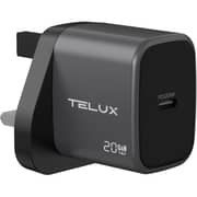 Telux Voltflow Wall Charger With Cable Grey - WCVF20C.GY