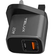 Telux Voltflow Wall Charger Grey - WCVF20.GY PD20