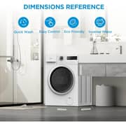 Midea Front Load Washing Machine 7 kg - MF110W70B-W-GCC