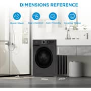 Midea Front Load Washing Machine 7 kg - MF110W70B/T-GCC
