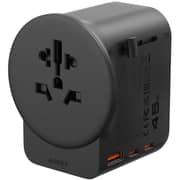 Aukey 1 Pc Travel Adaptor Black - PA-TA10A