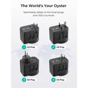 Aukey 1 Pc Travel Adaptor Black - PA-TA10A