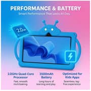 Oteeto TAB 72 Kids Tablet - WiFi 128GB 6GB RAM 7inch Blue
