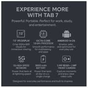 Oteeto TAB 7 Tablet - WiFi+5G 256GB 8GB RAM 7inch Grey With Keyboard And Mouse And Case