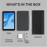 Oteeto TAB 8 Tablet - WiFi+5G 512GB 8GB RAM 8inch Titanium With Keyboard And Case Cover Set