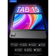 Oteeto TAB 15 Tablet - WiFi+5G 512GB 8GB RAM 10.1inch Silver With Keyboard Flip Cover