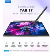 Oteeto TAB 17 Tablet - WiFi+5G 512GB 8GB RAM 11inch Grey With Keyboard, Case & Stylus