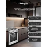 Bompani 4 Burner Gas Cooker 60x60cm Silver - BO614BIXT