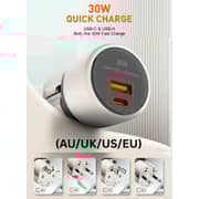 Digitplus 1 Pc Universal GaN Travel Adapter Ivory - DP-Q2319