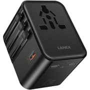 Lanex Travel Adaptor Black - LC87 