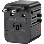 Lanex Travel Adaptor Black - LC87 