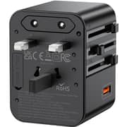 Lanex Travel Adaptor Black - LC87 