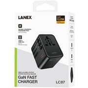Lanex Travel Adaptor Black - LC87 