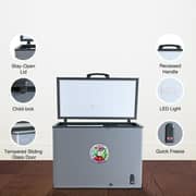 SPJ Single Door Chest Freezer 300L Grey - POSH-SLW395C