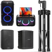 Ikarao Adjustable Speaker Stand 1.2m Black - SS01
