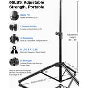 Ikarao Adjustable Speaker Stand 1.2m Black - SS01