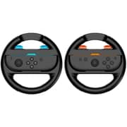 Nintendo Switch 2 Handheld Console 256GB Black - Mario Kart World Bundle + Kart Wheel Set + Screen Protector + XL Grips