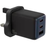 Levelo Vero GaN Triple Port Adapter Black - LVLVRO65WACCBKBL