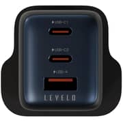Levelo Vero GaN Triple Port Adapter Black - LVLVRO65WACCBKBL