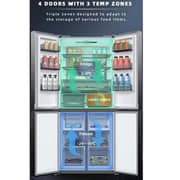 Hoover French Door Refrigerator 415L Inox - HXD-M540-S