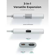 Aukey TravelDok 3-in-1 Hub Adapter - UH-CUH01-SV