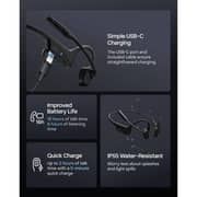 Shokz OpenComm2 UC Wireless Open Ear Headset Black