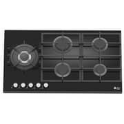 Purity Built In Gas Hob 90 cm 5 Burners Heavy Duty Grids - Glass Black - HPT912G