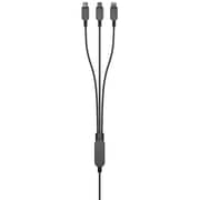 Heatz 3-in-1 Fast Charging Cable Black - ZC306