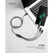 Heatz 3-in-1 Fast Charging Cable Black - ZC306