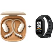 Xiaomi OpenWear Stereo Pro Wireless Earbuds Sand Gold + Band 9 Active