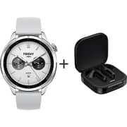 Xiaomi Watch S4 Smartwatch Silver + Buds 6 Active