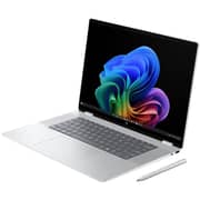HP OmniBook X Flip 2-in-1 Convertible (2026) Laptop - 2nd Series / Intel Core Ultra 7-258V / 16inch 3K / 1TB SSD / 32GB RAM / Shared Intel Arc 140V GPU / Windows 11 Home / English & Arabic Keyboard / Glacier Silver / Middle East Version - [16-AS0001NE]