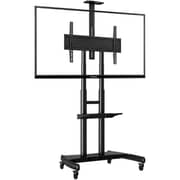 Skill Tech Durable TV Trolley Stand Matte Black - AVA1800701P
