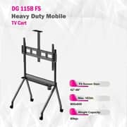 Skill Tech Mobile TV Stand Matte Black - DG115BFS