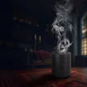 Electronic Black Medkhan Bakhoor Incense Burner - BK-108-124