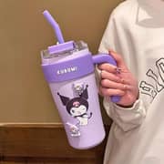 Kuromi Thermos Tumbler with Straw 1pc