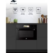 Millen Built-in Steam Oven 60cm Black - MEOS 455