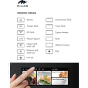 Millen Built-in Steam Oven 60cm Black - MEOS 455