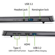 Acer Aspire 14 (2024) Copilot+ PC - 2nd Series / Intel Core Ultra 7-258V / 14inch FHD / 1TB SSD / 32GB RAM / Shared Intel ARC 140V Graphics / Windows 11 Home / English Keyborad / Steel Gray / International Version - [A14-52MT-701K]