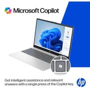 HP (2023) Laptop - 13th Gen / Intel Core i5-1334U / 15.6inch FHD / 512GB SSD / 16GB RAM / Shared Intel Graphics / Windows 11 Home / English Keyboard / Natural Silver / International Version - [15-FD0215DX]
