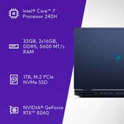 Dell Alienware 16 Aurora Gaming (2024) Laptop - 2nd Series / Intel Core 7-240H / 16inch WVA / 1TB SSD / 32GB RAM / 8GB NVIDIA GeForce RTX 5060 Graphics / English Keyboard / Interstellar Indigo / International Version - [LAC16250-7568BLU-PUS]