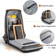 Kingsons Durable Laptop Backpack Dark Grey 15.6inch - KS3207W-Dark Grey