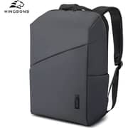 Kingsons Durable Laptop Backpack Dark Grey 15.6inch - K10241W-Dark Grey