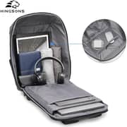 Kingsons Durable Laptop Backpack Dark Grey 15.6inch - K10241W-Dark Grey