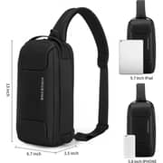 Kingsons Premium Shoulder Bag Black 9.7inch - KS3288W-Black