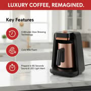 Arzum Okka Rich Pro Turkish Coffee Maker 5 Cups 700 Watt - BlackChopper - OK0026