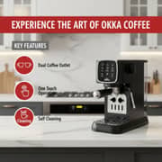 Arzum Okka Solo Semi Automatic Espresso Machine - Black Chrome – OK0034-0500