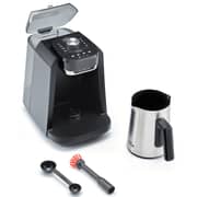 Arzum OKKA Rich Pro Plus Automatic Turkish Coffee Machine (With Water Tank Milk Frother) Black, Chrome